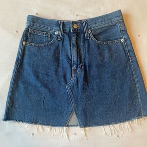 Madewell Jean Skirt